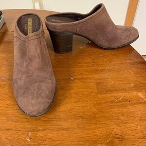 Clarks enfield sandy mules clogs 3 in block heel size 9.5 #coastal cowboy boho